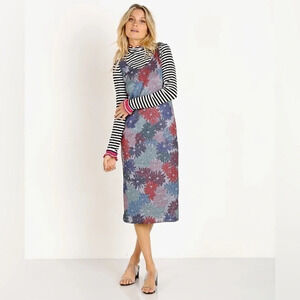 SPLENDID X MARGHERITA MISSONI Dress Brillare Daisy Metallic Midi Sheath Small